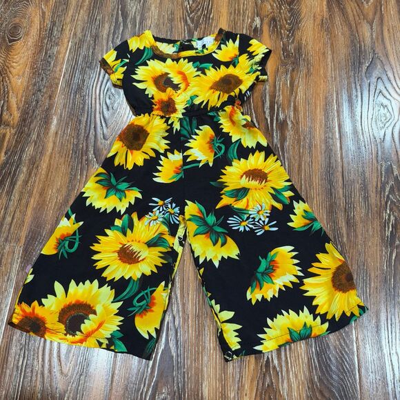 Bailey's Blossoms 12 / 18 Month Girls Sunflower Jumper‎ Romper - Picture 1 of 5